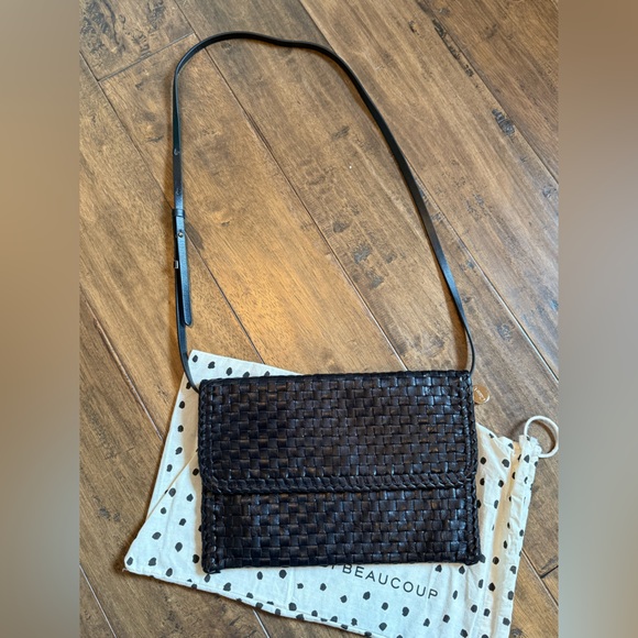 Clare V Black Woven Envelope Clutch - Picture 5 of 8